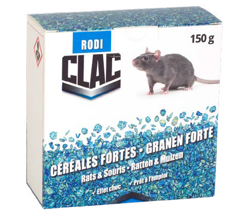 Anti-rats, souris et mulot céréales 5 x 25gr
