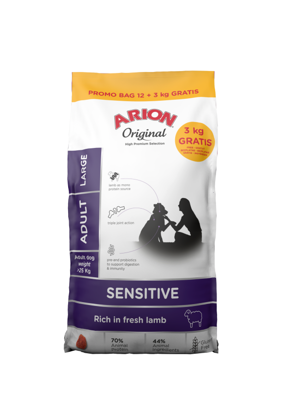 ARION ORIGINAL SENSITIVE MEDIUM 12 + 3 KG